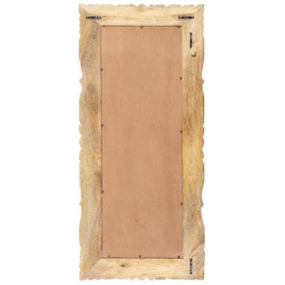 vidaXL Miroir 110x50 cm Bois de manguier massif