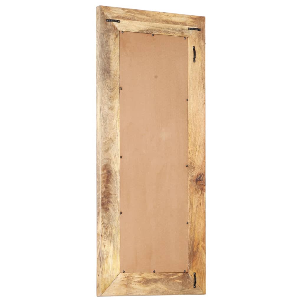 vidaXL Miroir sculpté à la main 110x50x2,6 cm Bois de manguier solide