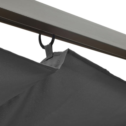 vidaXL Pergola avec toit rétractable anthracite 3x3 m acier 180 g/m²