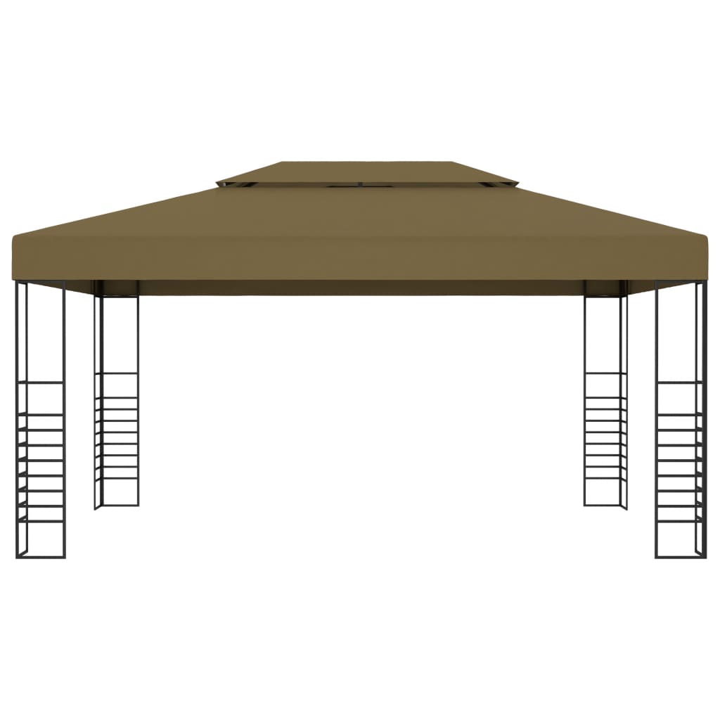 vidaXL Chapiteau 3x4 m Taupe 180 g/m²