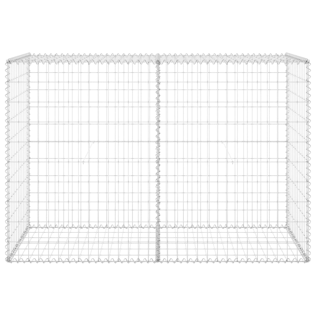 vidaXL Mur en gabion avec couvercles Acier galvanisé 150x60x100 cm