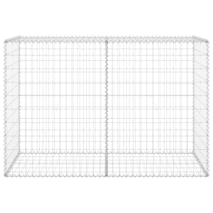 vidaXL Mur en gabion avec couvercles Acier galvanisé 150x60x100 cm