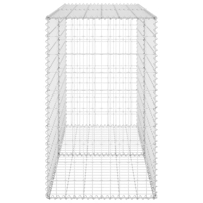 vidaXL Mur en gabion avec couvercles Acier galvanisé 150x60x100 cm