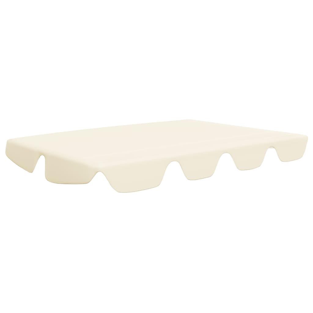 vidaXL Toit de rechange de balançoire crème 188/168x145/110 cm