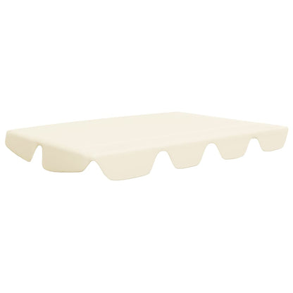vidaXL Toit de rechange de balançoire crème 188/168x145/110 cm