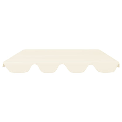 vidaXL Toit de rechange de balançoire crème 188/168x145/110 cm