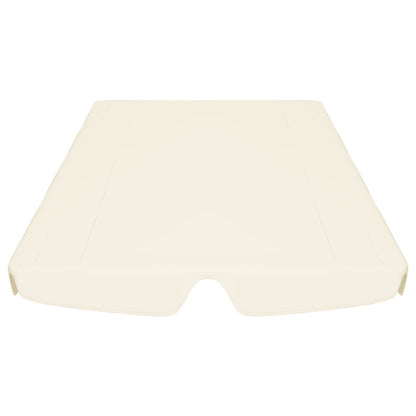 vidaXL Toit de rechange de balançoire crème 188/168x145/110 cm