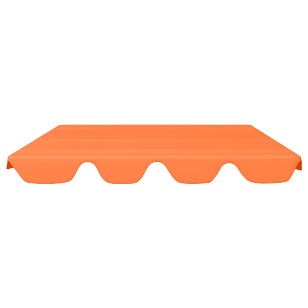 vidaXL Toit de rechange balançoire orange 188/168x145/110 cm
