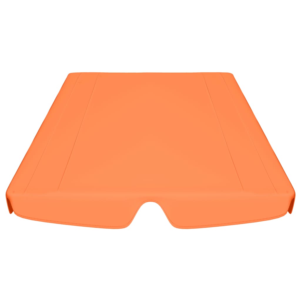 vidaXL Toit de rechange balançoire orange 188/168x145/110 cm