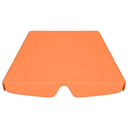vidaXL Toit de rechange balançoire orange 188/168x145/110 cm