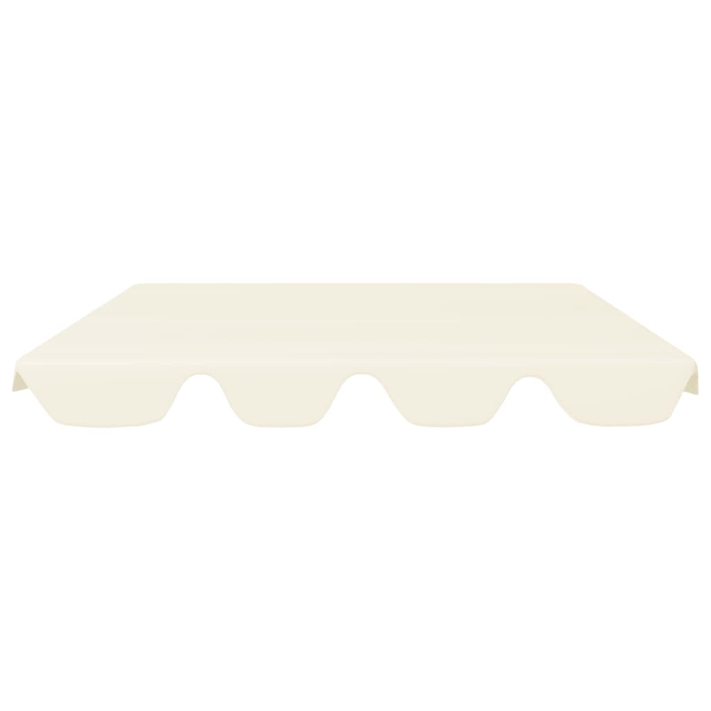 vidaXL Toit de rechange de balançoire crème 150/130x105/70 cm
