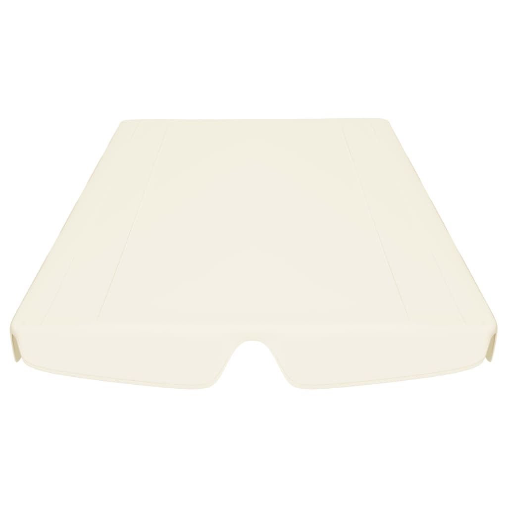 vidaXL Toit de rechange de balançoire crème 150/130x105/70 cm