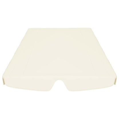 vidaXL Toit de rechange de balançoire crème 150/130x105/70 cm