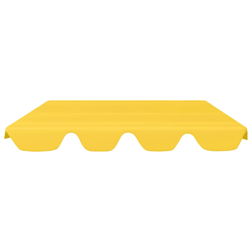 vidaXL Toit de rechange de balançoire Jaune 150/130x105/70 cm