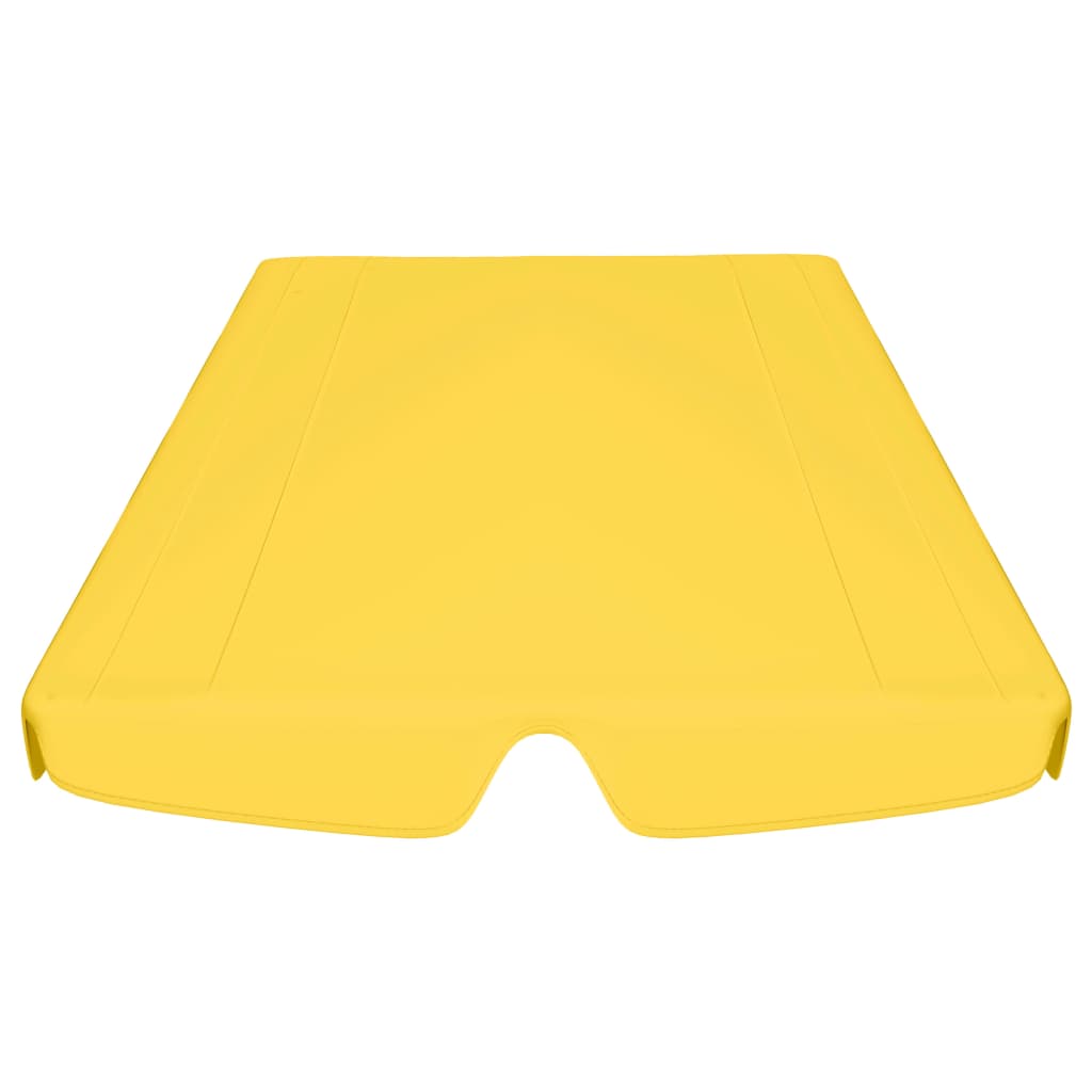 vidaXL Toit de rechange de balançoire Jaune 150/130x105/70 cm