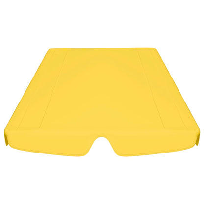 vidaXL Toit de rechange de balançoire Jaune 150/130x105/70 cm