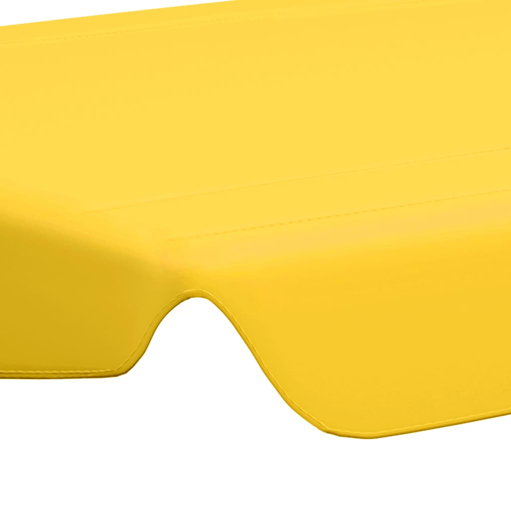 vidaXL Toit de rechange de balançoire Jaune 150/130x105/70 cm