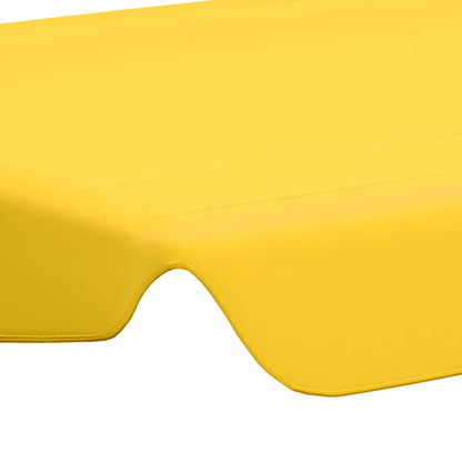 vidaXL Toit de rechange de balançoire Jaune 150/130x105/70 cm