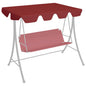 vidaXL Toit de rechange balançoire bordeaux 150/130x105/70 cm