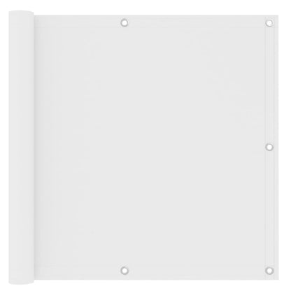 vidaXL Écran de balcon Blanc 90x400 cm Tissu Oxford