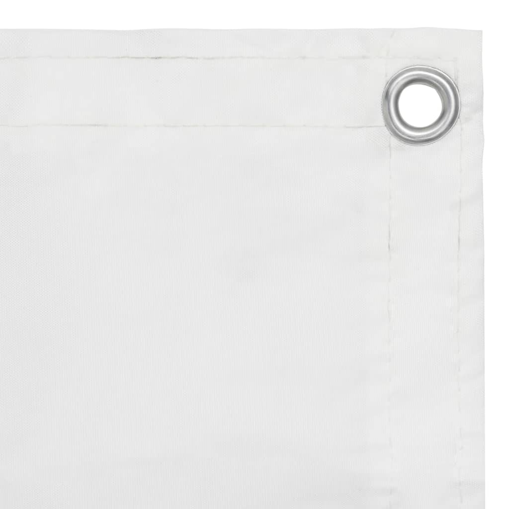 vidaXL Écran de balcon Blanc 90x400 cm Tissu Oxford