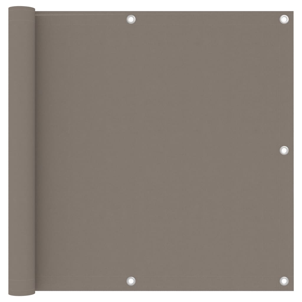 vidaXL Écran de balcon Taupe 90x400 cm Tissu Oxford