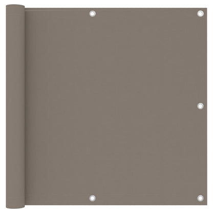 vidaXL Écran de balcon Taupe 90x400 cm Tissu Oxford