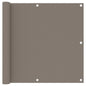 vidaXL Écran de balcon Taupe 90x400 cm Tissu Oxford