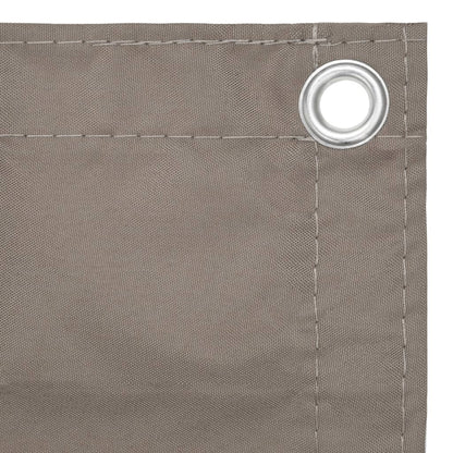 vidaXL Écran de balcon Taupe 90x400 cm Tissu Oxford