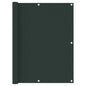vidaXL Écran de balcon Vert foncé 120x300 cm Tissu Oxford