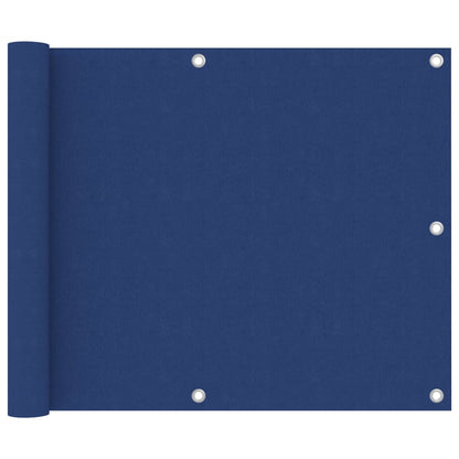vidaXL Écran de balcon Bleu 75x400 cm Tissu Oxford