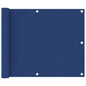 vidaXL Écran de balcon Bleu 75x400 cm Tissu Oxford