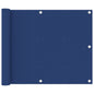 vidaXL Écran de balcon Bleu 75x500 cm Tissu Oxford