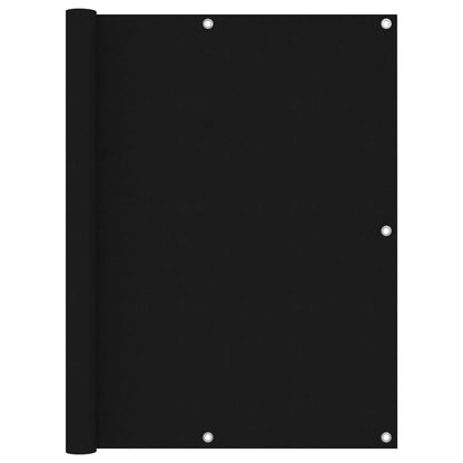 vidaXL Écran de balcon Noir 120x600 cm Tissu Oxford