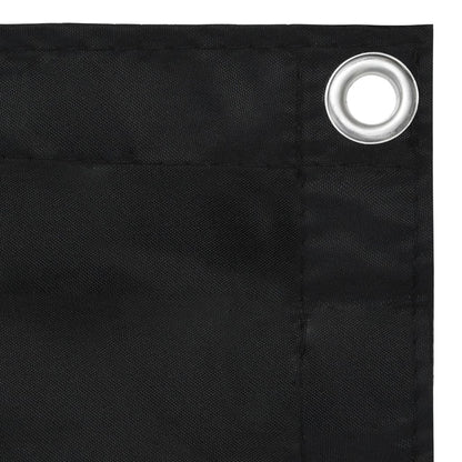 vidaXL Écran de balcon Noir 120x600 cm Tissu Oxford