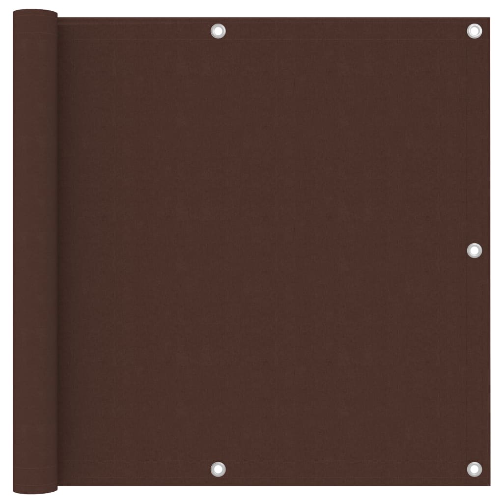 vidaXL Écran de balcon Marron 90x600 cm Tissu Oxford