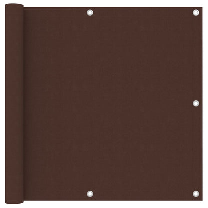 vidaXL Écran de balcon Marron 90x600 cm Tissu Oxford