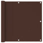 vidaXL Écran de balcon Marron 90x600 cm Tissu Oxford