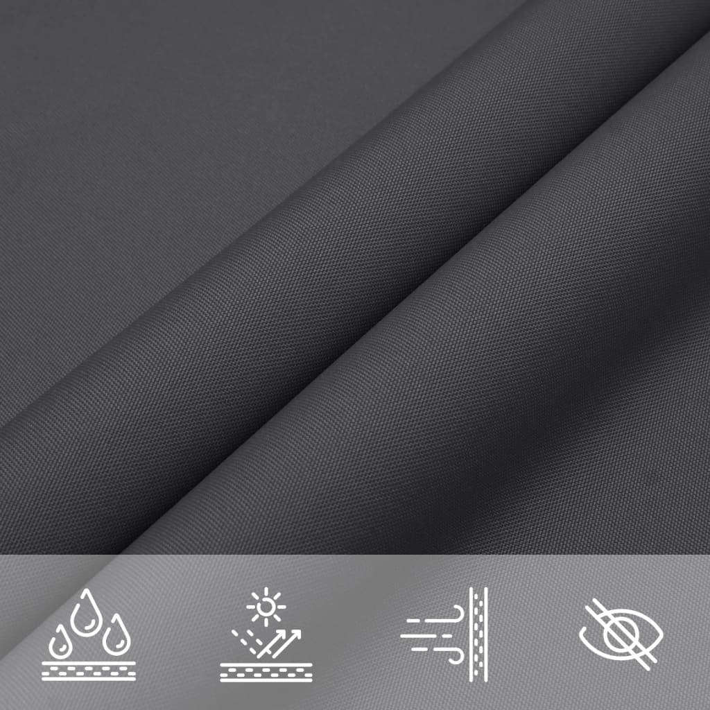 vidaXL Parasol en tissu oxford carré 4x4 m anthracite