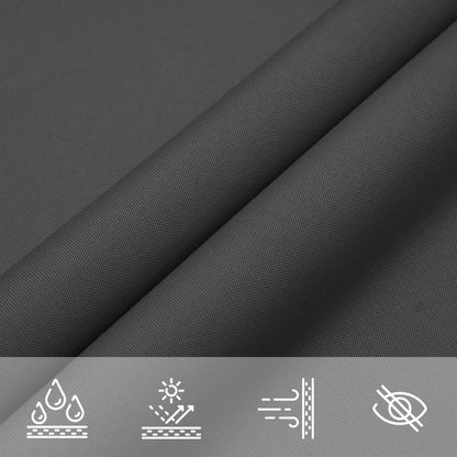 vidaXL Parasol en tissu oxford carré 4x4 m anthracite
