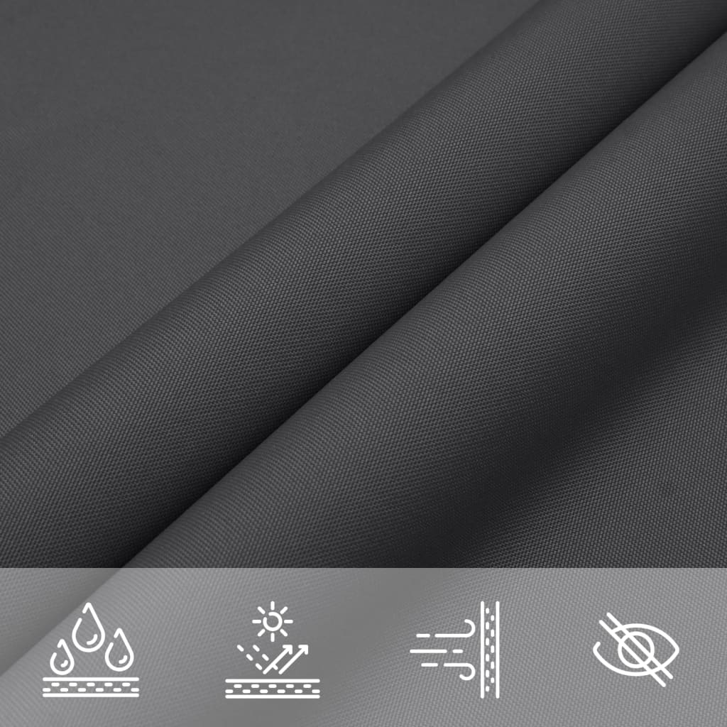 vidaXL Voile de parasol tissu oxford triangulaire 4x4x5,8 m anthracite