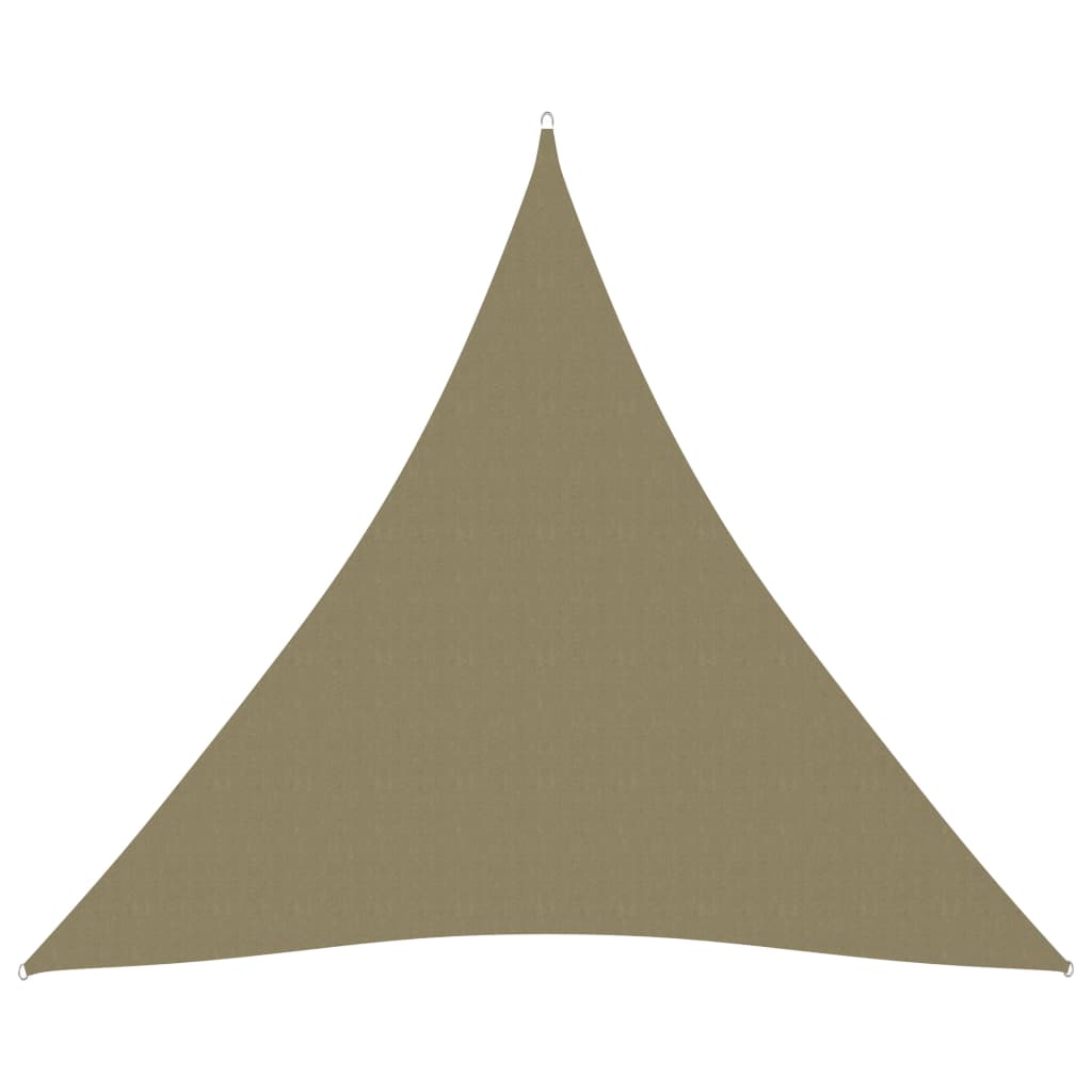 vidaXL Voile de parasol tissu oxford triangulaire 3x3x3 m beige