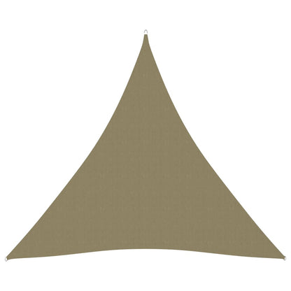 vidaXL Voile de parasol tissu oxford triangulaire 3x3x3 m beige
