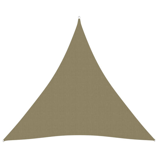 vidaXL Voile de parasol tissu oxford triangulaire 3x3x3 m beige