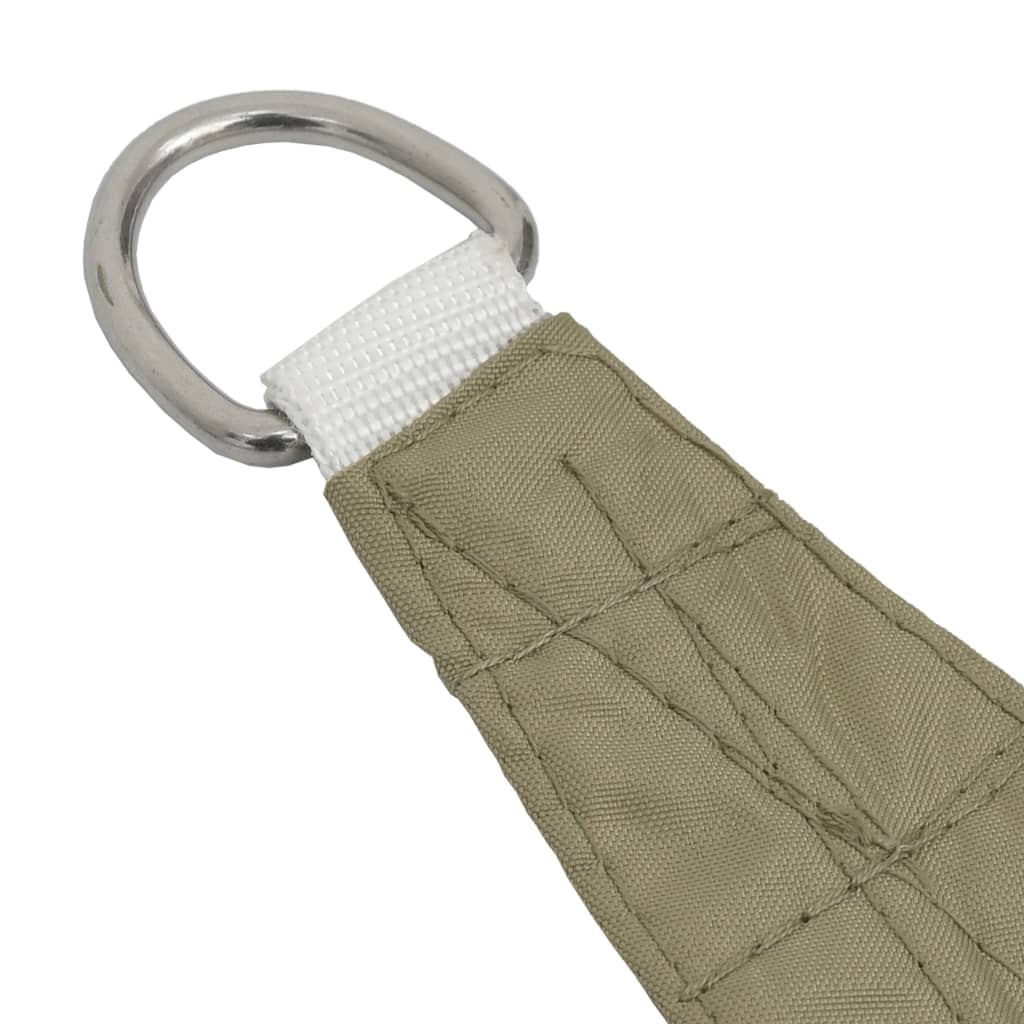 vidaXL Voile de parasol tissu oxford triangulaire 3x3x3 m beige