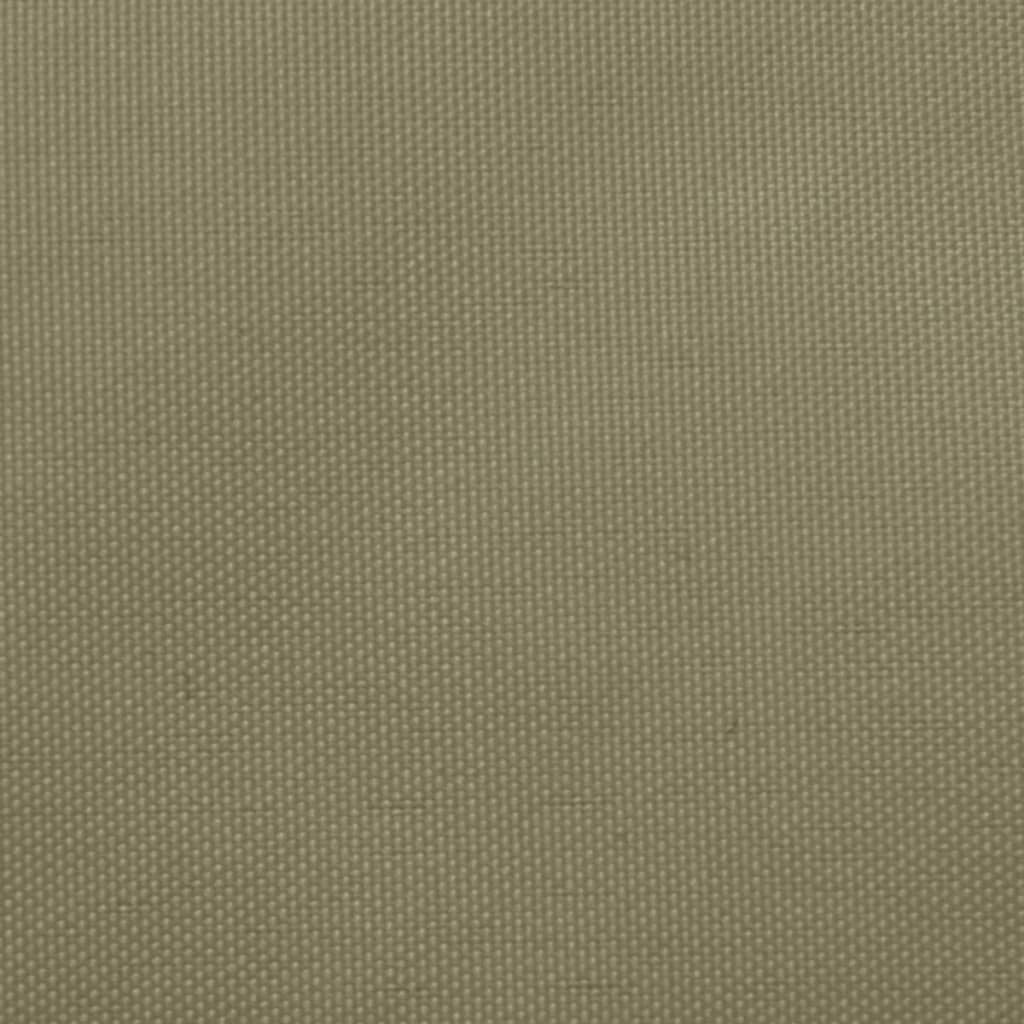 vidaXL Voile de parasol Tissu Oxford triangulaire 4x5x6,4 m beige