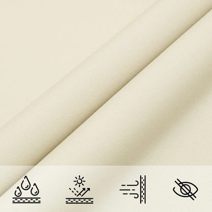vidaXL Voile de parasol tissu oxford carré 4x4 m crème