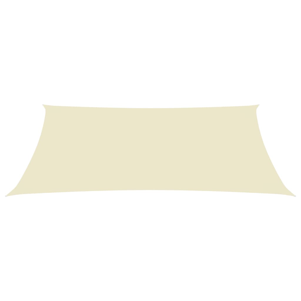 vidaXL Voile de parasol tissu oxford rectangulaire 2x4,5 m crème