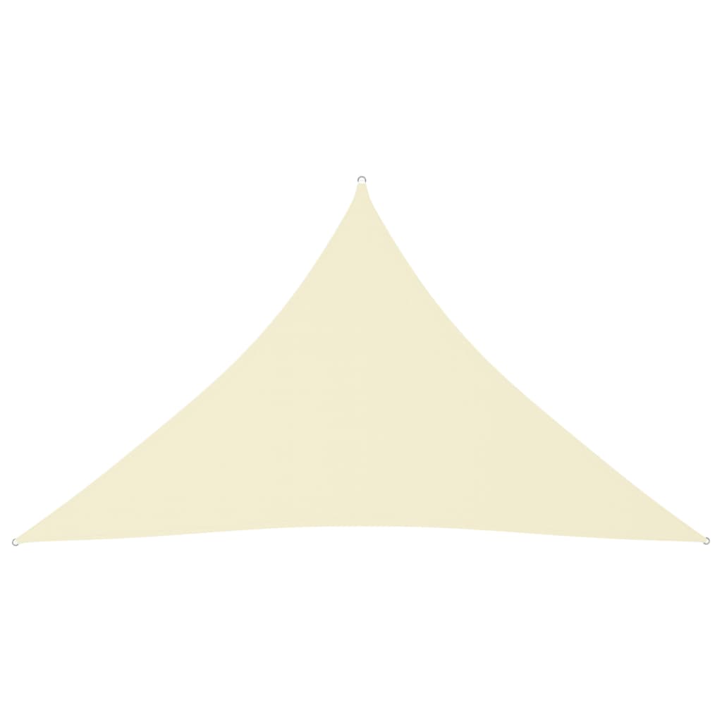 vidaXL Voile de parasol tissu oxford triangulaire 3x3x4,24 m crème