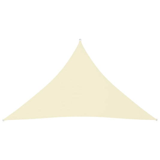 vidaXL Voile de parasol tissu oxford triangulaire 3x3x4,24 m crème